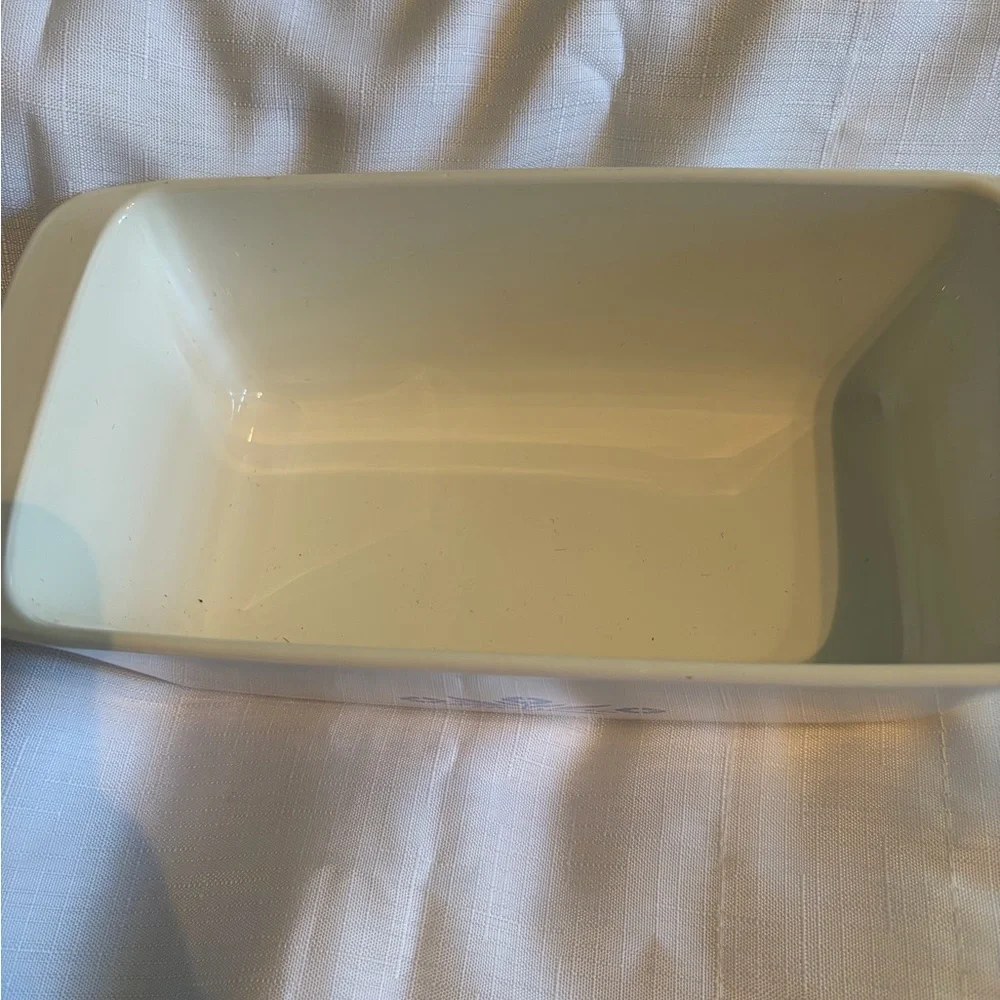 Vintage Corningware Baking Dishes Set Of 2 Loaf Pan And Square Casserole